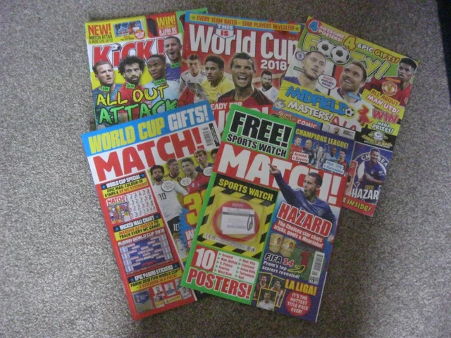 Job Lot Wholesale Of 6 Vintage Football Magazines