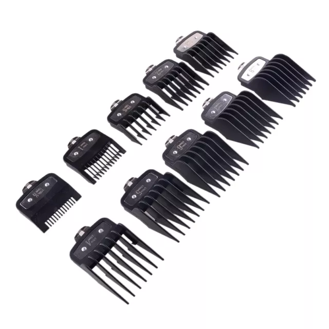 10pcs Hair Clipper Limit Combs Trimmer Guards Attachment Fit For Wahl 1.5-25mm