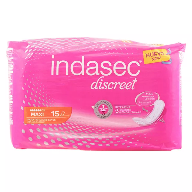 Higiene Indasec mujer DISCREET compresa incontinencia maxi 15 u