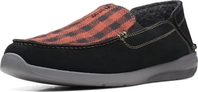 CLARKS COLLECTION MENS Gorwin Slip On Shoes Size 8.5 Step Red Black ...