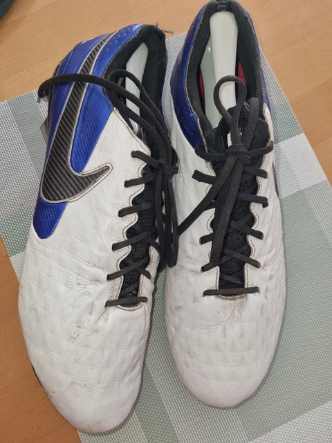 Nike Tiempo Legend 9 Herren Fußballschuhe Weiß /Blau Gr.45,5 UK 10,5