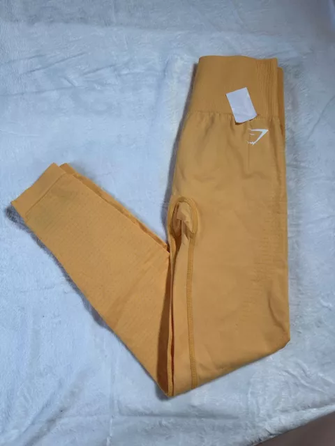 Gymshark Vital Seamless Orange Leggings - Small