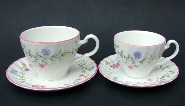 Rare Johnson Brothers Summer Chintz 300ml Breakfast Tea Cups Saucers BRAND NEW 2