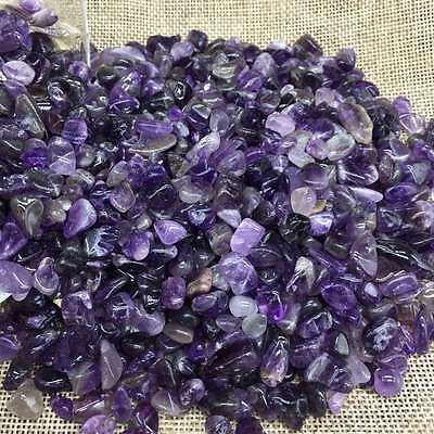 Natural Tumbled Amethyst Quartz Crystal Bulk Purple Stone Reiki Healing 22lb