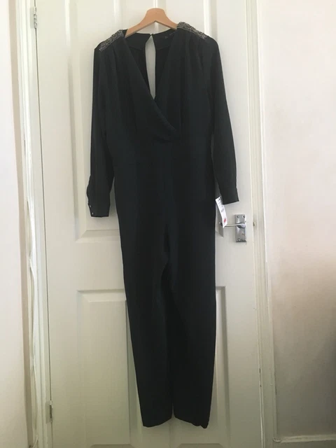 Combinaison (Jumpsuit) Fluide Zara - Taille L - Neuve Avec étiquette - Détails Aux épaules - Rupture De Stock