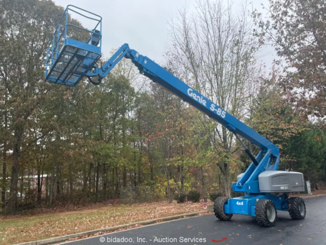 2015 Genie S85 85� 4WD Diesel Telescopic Boom Lift Man Aerial Platform