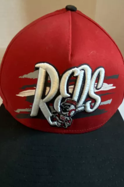 New Era 9 FIFTY MLB Cincinnati Reds  Team Snapback Hat Medium Large Black NWOT