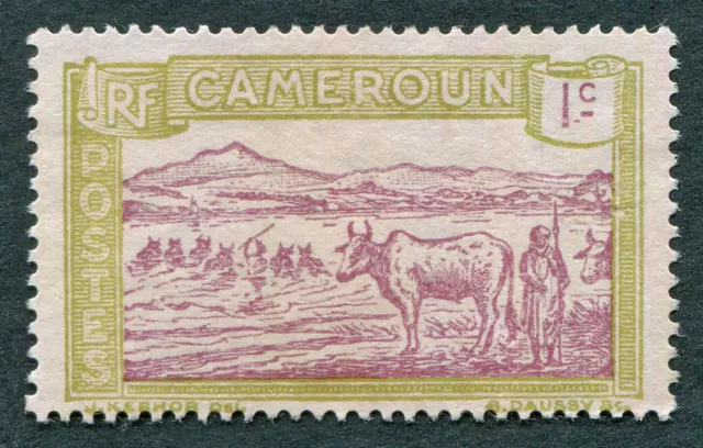 CAMEROUN 1925-6 1c SG68 mint MH NG Cattle fording River #A06