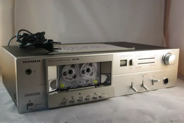 Rarität Vintage Reel-To-Reel Tapedeck Telefunken RC100 Highcom