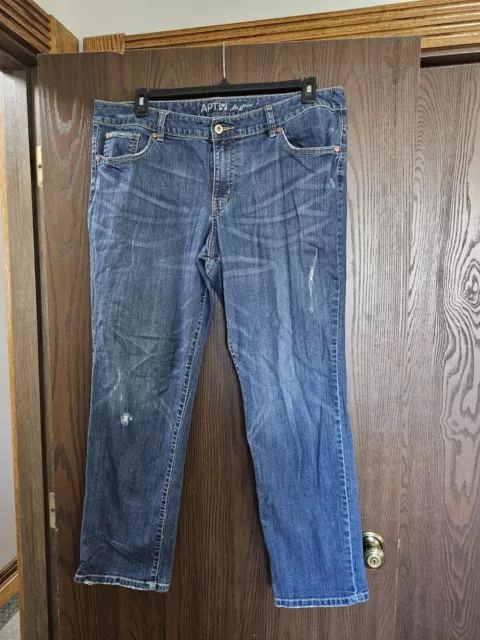 Trendy & Comfortable APT 9 Boyfriend 16W Womens Jeans P20