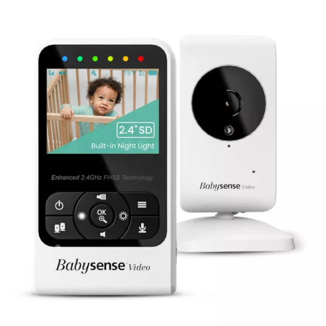 New Video Baby Monitor with Camera and Audio, Long Range, Room Temperature, I...