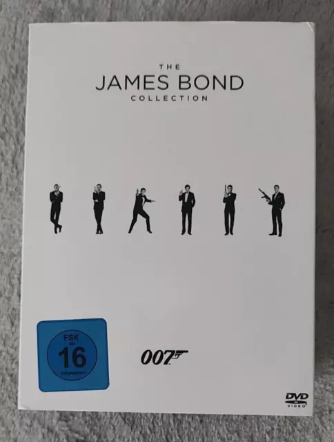 The James Bond Collection 24 Bond Filme 23x DVD + Spectre Bluray TOP-Zustand !!!