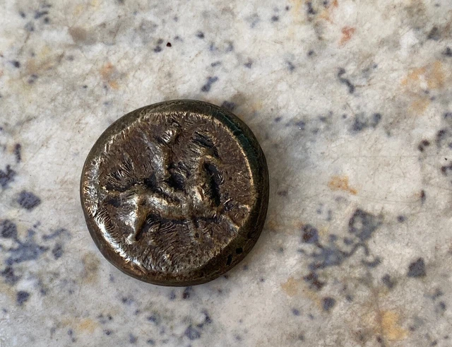 281-240 BC Ancient Greek Coin Taras and Horseman - Silver Didrachm
