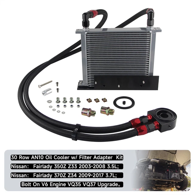 30 ROW BOLT On Oil Cooler Kit For Nissan 0308 350z Fairlady 0917 370Z
