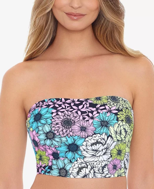 Salt + Cove Juniors' Blossom Printed Tube Women's Bikini Top Multicolor Small S