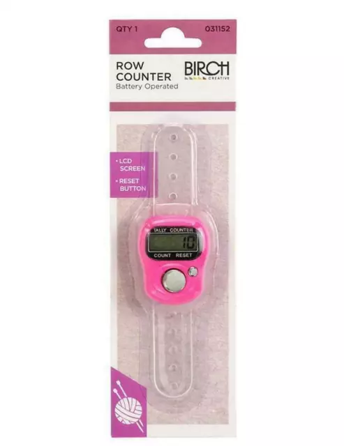 Birch Digital Row Counter Battery Operated Hands Free Knitting and Crochet