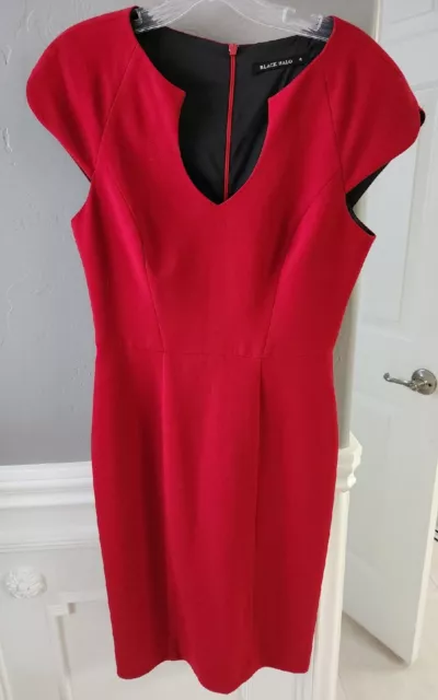 Black Halo Red Sheath Dress NWOT SIZE 4