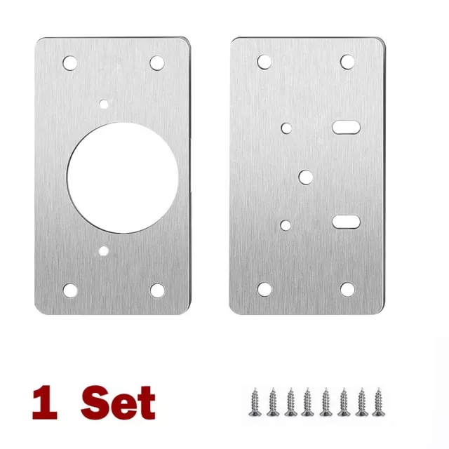 10Pair Cabinet Hinge Repair Tool Plate Close Hinges Kitchen Cupboard-Door Fixing 3