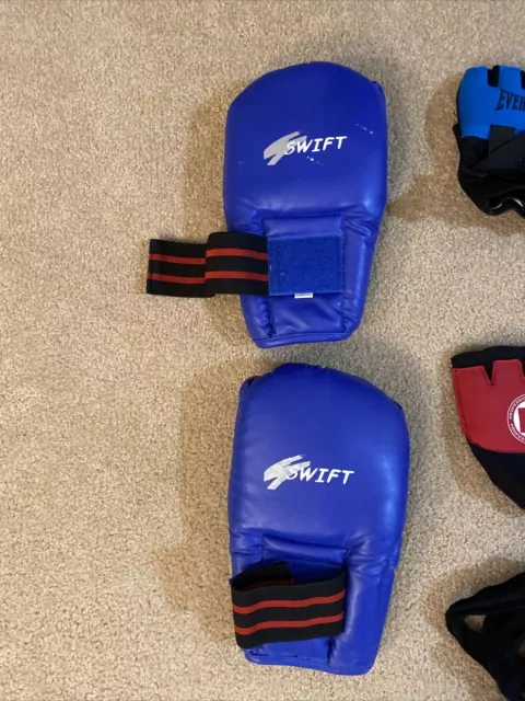 Lot Of 3 MMA Gloves Muay Thai, Sparring, Grappling Gloves, Boxing Training 2