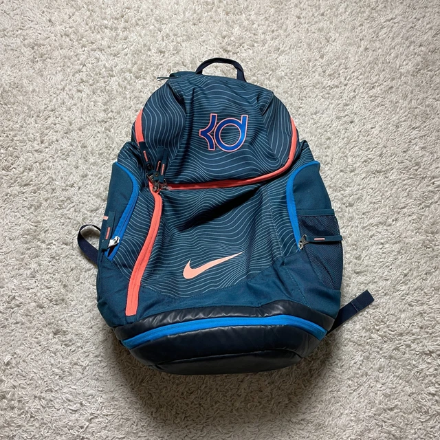Kevin Durant Max Air Backpack Book Bag Nike Blue Orange Basketball School Kevin Durant Max Air Backpack Book Bag Nike Blue Orange Basketball School