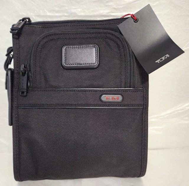 NWT ! TUMI Pocket Bag Small Crossbody #126182-1041 Black - Free Shipping