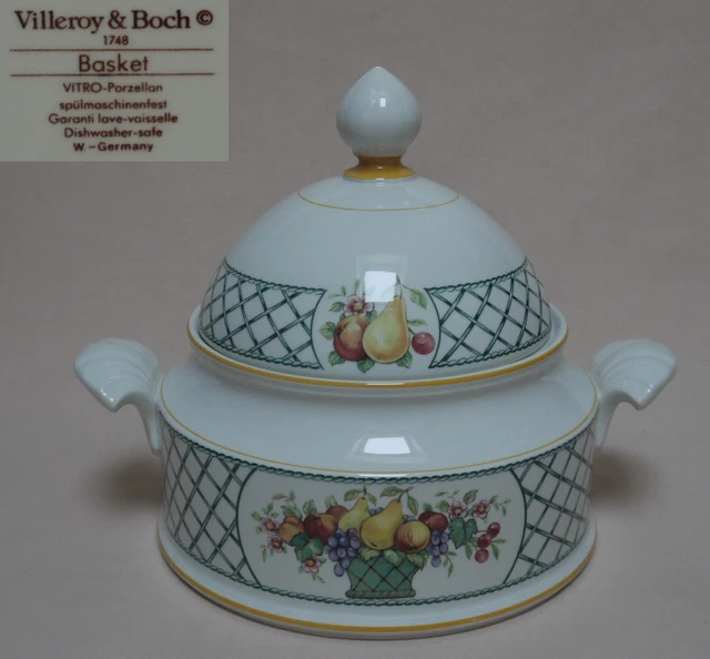 Soupière Gallo Villeroy Et Boch Porcelaine Blanche - Très Bon état