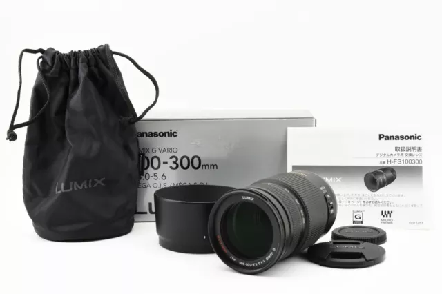 [N Mint] Panasonic Lumix G Vario 100-300mm f/4.0-5.6 Mega O.I.S Lens from Japan