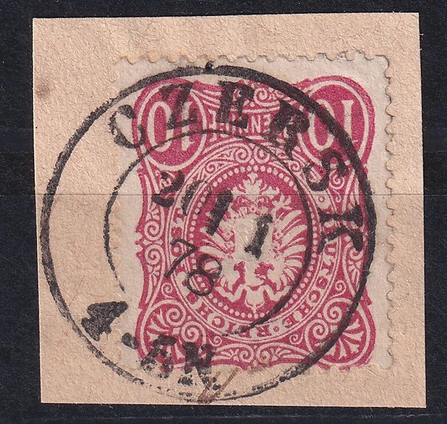 64973) CZERSK Westpreußen 1878 nachverwendeter Preußen-Stempel