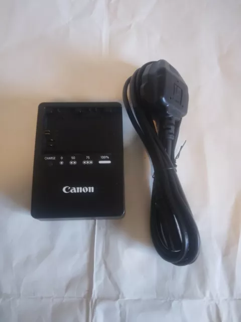 Genuine Canon LC-E6E V Battery  Charger LP-E6 LP-E6N Battery New With UK Cable