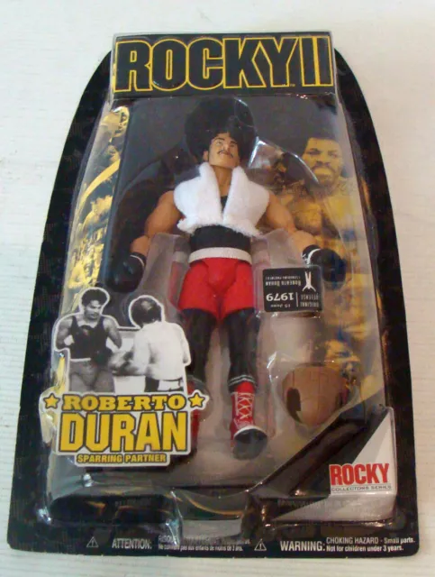 Rocky II - Roberto Duran Sparring Partner 17,5 cm Figur Jakks Pacific 8+ Neu 3