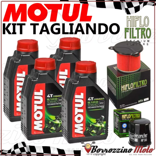 Kit Tagliando 4Lt Olio Motul 5100 + Filtro Aria/Olio Honda Africa Twin 750 1992