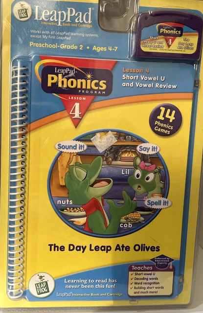 Lesson Cartridges LEAPFROG LEAPPAD PHONICS Lesson 4 Cartridge and Book Ages 4-7 Sealed £9 ...
