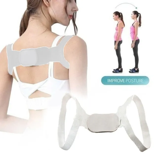 Invisible Back Posture Orthotics Shoulder Corrector Brace Belt Spine Supp*7H 2