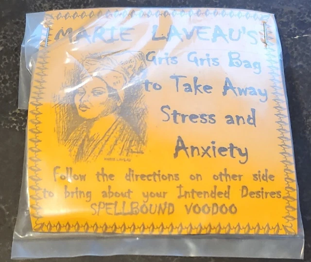 90s Marie Laveaus House Of SPELLBOUND Voodoo Gris Bag Take Away Stress Anxiety B