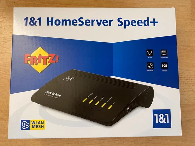 FRITZ!Box 7590 1&1 HomeServer Speed+ Wi-Fi 5 WLAN Router Wifi ac Fritzbox in OVP