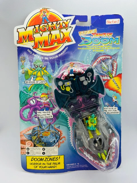 MIGHTY MAX CAUGHT by the Man Eater Doom Zones Series 2 Jaws