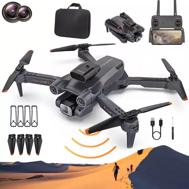 WiFi FPV RC Drohne Mit 8K HD Kamera Selfie RC Quadrocopter Drone mit 3 Akkus