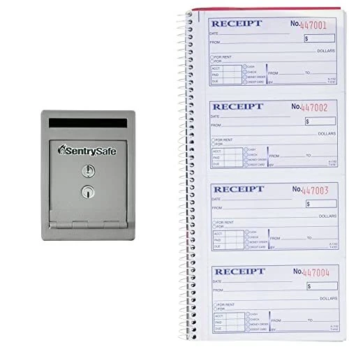 UC-025K Depository Safe, 0.23 cu ft (small), Grey & Adams Money and Rent Rece...