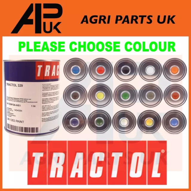 CHOOSE 1 Litre 1L Tin Tractol Paint Tractor Mini Digger Excavator Telehandler ..