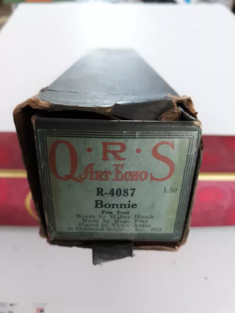 piano roll QRS R-4087 Bonnie fox trot Hugo Frey Victor Arden 1923