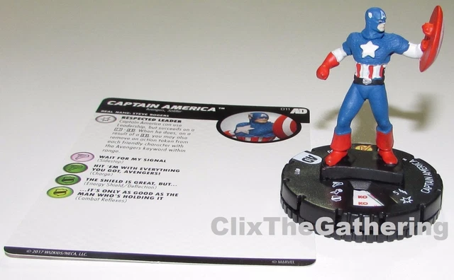 CAPTAIN AMERICA #011 #11 Avengers/Defenders War Marvel HeroClix