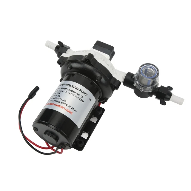 Pompe à Eau RVs Pompe à Diaphragme Auto-amorçante 12V 60PSI