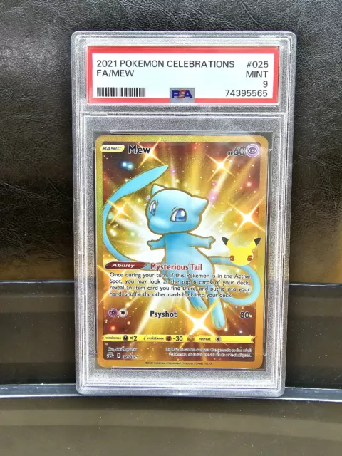 2021 Pokemon Celebrations Shiny Mew Gold Holo 25/25