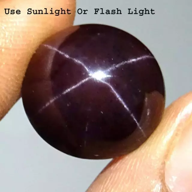 10.20 Cts. Natural Red Star Garnet 4 Rays Cabochon Shape Certified Gemstone