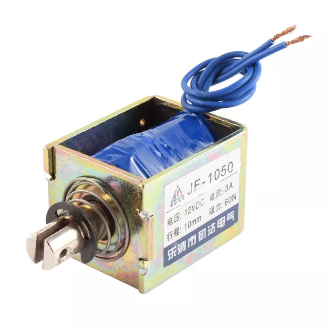 DC 12V 10mm 60N Tirer intermittent type Solénoïde électro-aimant actionneur