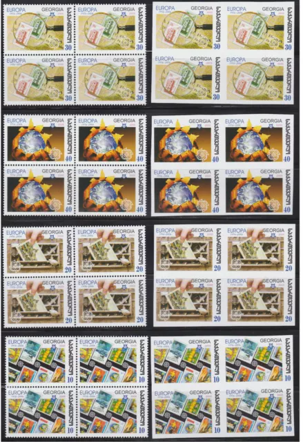 Georgia 4 x set of 8  - Europa 2005/2006 mint MNH