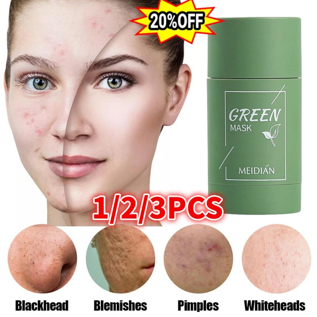Green Tea Purifying Clay Stick Mask Grün Tee Oil-Control Anti-Acne Fine Solid-DE