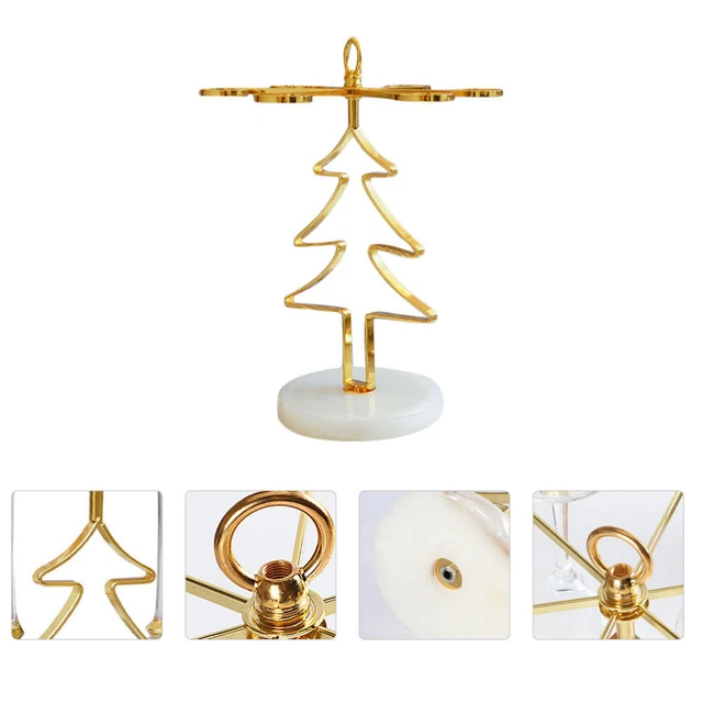 Soporte de copa de vino de Navidad de metal soporte de copa de vino de Navidad árbol de Navidad moda