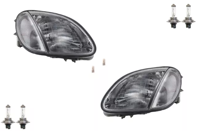 Scheinwerfer Set Halogen passend für Mercedes R170 mit Blinkern Leuchtmittel L R