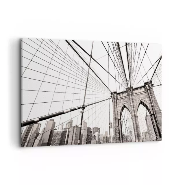 Impression sur Toile 120x80cm Tableaux Image Photo Pont Architecture New York